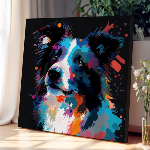 Border collie abstract - collie,