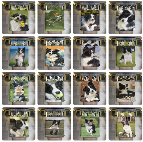 Border collie bedding - border,