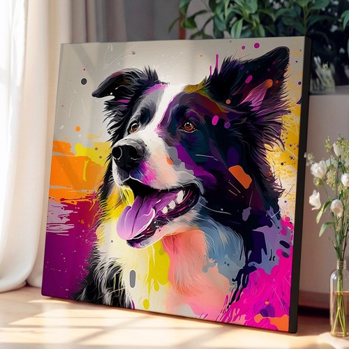 Border collie gestural - gestural, art