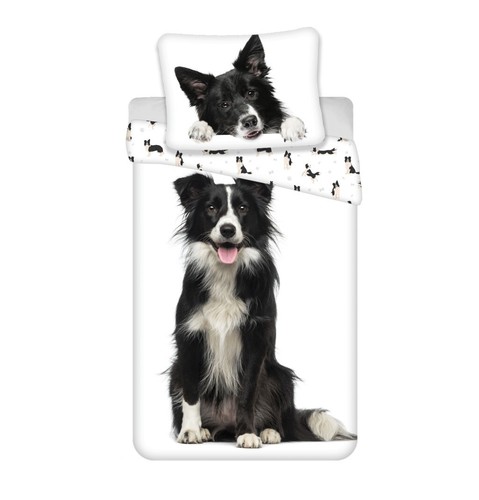 Border collie single duvet - border,