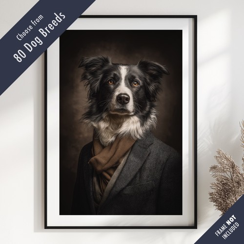 Smartly dressed dog - smartly, portrait