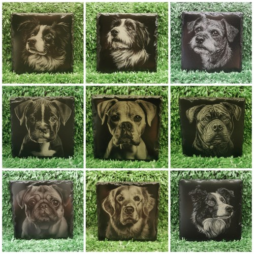 Engraved dog breed slate - engraved,